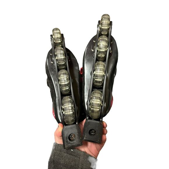 Variflex Galaxy 2 Youth Inline Skates Size 5 Vintage Red Black - Picture 13 of 13